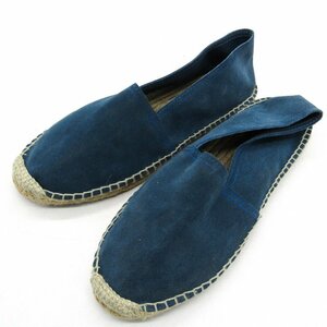 Beneton Slip -On Испания замшевая палуба обувь обувь мужская 44 размер бирюзового синего Benetton