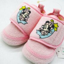ディズニー スリッポン 日本製 未使用 ミニー マジックテープ ベビーシューズ 靴 ベビー 女の子用 11サイズ ピンク Disney_画像2