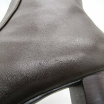 リーガル ショートブーツ 美品 スクエアトゥ 本革 レザー ブランド 靴 シューズ レディース 24.5サイズ ブラウン REGAL_画像6