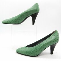 ケン＆マリアンヌ パンプス 未使用 ポインテッドトゥ ハイヒール 靴 シューズ 日本製 レディース 35.5サイズ グリーン KEN&MARIANN_画像7