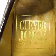 クレバージョーク ローファー エナメル クロコ型押し ビジネスシューズ 靴 メンズ 25サイズ ワインレッド CleverJoke by eightmillion_画像3