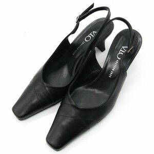 シューギャラリーオオタ パンプス スクエアトゥ ブランド 靴 シューズ 黒 レディース 37サイズ ブラック SHOE GALLERY OTA