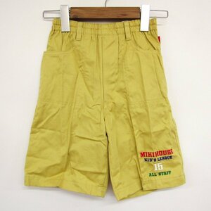  Miki House short pants shorts unused goods made in Japan Kids for boy 120 size yellow MIKIHOUSE