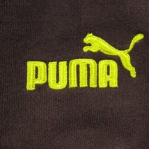 プーマ 長袖パーカー フロントロゴ スウェット スエット キッズ 男の子用 140サイズ ブラウン PUMA_画像6