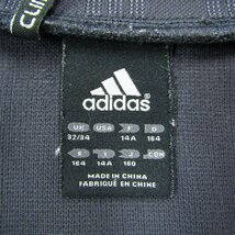 アディダス ジップアップジャージ 袖ライン スポーツウェア クライマライト キッズ 男の子用 160サイズ ブラック adidas_画像3