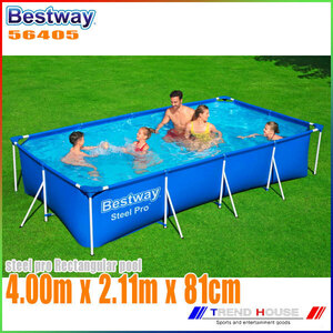  the best way large pool home use pool assembly rectangle 56405 BESTWAY
