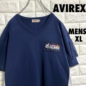 AVIREX レッドブル　エアフォース　半袖Tシャツ　メンズXLサイズ