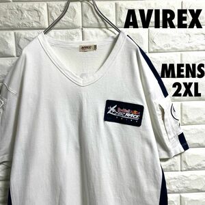 AVIREX レッドブル　エアフォース　半袖Tシャツ　メンズ2XLサイズ
