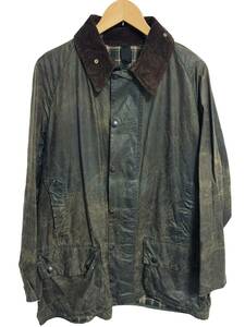 ビンテージ 80s 80年代 barbour バブアー 2クラウン 2ワラント beaufort ビューフォート オイルドジャケット カーキ オリーブ 英国製