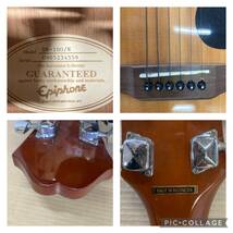 [3-75] Epiphone エピフォン　DR-100/N GUARANTEED アコースティックギター アコギ ハードケース 現状品_画像5