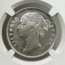 ◆1円〜 1840(B＆C) 英領インド 1ルピー 銀貨 NGC AU55 ヴィクトリア女王 ワイオン　アンティークコイン 貨幣 硬貨 金貨 世界 (管理C29)_画像1