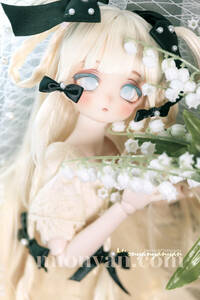 imomodoll RUCY カスタムヘッド + ウィッグ　+　アイ　ｘ2 セミホワ DDH MDD ボークス