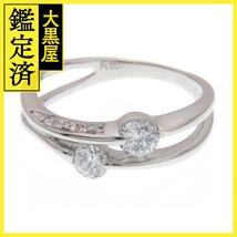 JEWELRY ノンブランドジュエリー ダイヤモンド リング PT900 D0.32ct 3.5g #7【430】_画像1