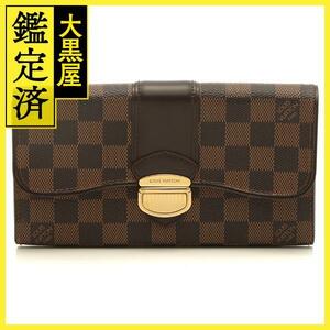 LOUIS VUITTON　ルイヴィトン　財布　ポルトフォイユ・システィナ　N61747　ダミエ　2141100589724　【437】