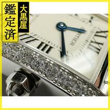 Cartier　カルティエ　タンクフランセーズSM・ダイヤベゼル　WE1002S3　WG　2001年10月　2143700182367【432】_画像6