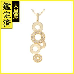 JEWELRY　ノンブランドジュエリー　ネックレス　K18イエローゴールド　ダイヤモンド0.16ct　約4.8g【430】2147100495508