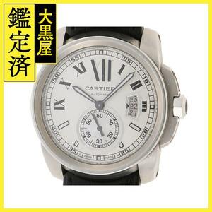 Cartier　カルティエ　カリブル・ドゥ・カルティエ　W7100037　SS/レザー　男性用自動巻時計【473】