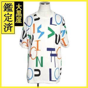 LOUIS VUITTON　LVSEエレクトリックインターシャ　Tシャツ　メンズXL　ホワイト／マルチカラー　コットン　【200】