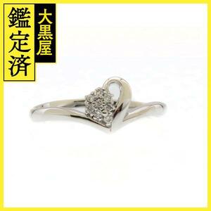 JEWELRY　ジュエリー　リング　指輪　K18WG　ダイヤモンド0.06ct　約1.9g　15.5号　2146000366123【207】