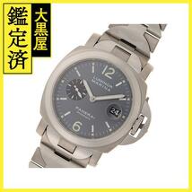 PANERAI パネライ ルミノールマリーナ PAM00091 アンスラサイト文字盤 TI/SS 自動巻き クロノメーター メンズ M【200】_画像2