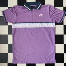 YONEX　テニス　ヨネックス　VeryCool　半袖ポロシャツ　サイズS　Y0134　紫系_画像1