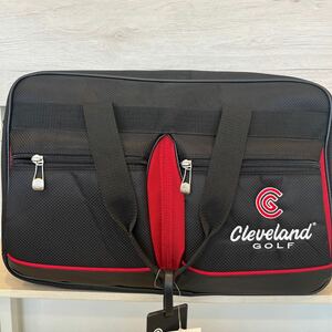 錬C●401 未使用品 Cleveland GOLF クリーブランドゴルフ ゴルフバッグ CGB-8003 ブラック×レッド