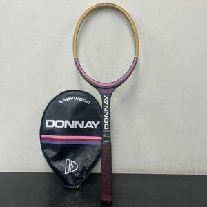 錬C☆204 長期保管品 DONNAY テニスラケット BJORNBORG ドネーオールドウッドビヨンボルグ 木製テニスラケット ガット無し ケース付き