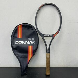 錬C☆304 長期保管品 DONNAY テニスラケット MID 25 ドネー 木製ラケット ガット無し ケース付き