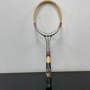 錬C☆404 長期保管品DONNAY テニスラケット INTERNATIONAL TENNIS TEAM 木製ラケット ガット無し ドネー