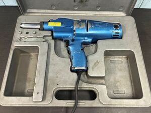 zC◇ 010 LOBSTER ロブスター 電気リベッター ER-300N ELECTRIC RIVETER 電動工具 通電OK ケース破損 中古品