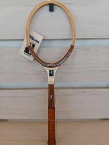 錬C★387 未使用長期保管品 Wilson ウィルソン テニスラケット Chris Evert ウッド ガット無し ヴィンテージ 