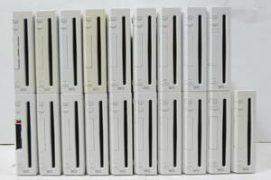 6935T/1円～ 大量処分 Nintendo 任天堂 Wii 本体 まとめて 19台セット ジャンク/ゲーム機