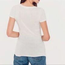 【PETIT BATEAU プチバトー／新品】ホワイトSサイズ／レディース Tシャツ コットン100% Tee Shirt MC／28872 01 220／PB004715_画像4