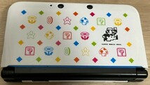 任天堂　Nintendo　ニンテンドー3DS LL ブルー×ブラック　マリオカバー付　動作確認済　初期化済　タッチペン無　アダプタ無　中古品_画像4