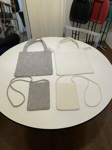 Найто Фукасава Дизайн найдена шерстяная сумка для муджи сакош 4 -цех