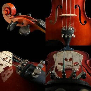 ◇鸛◇ ヴィンテージ SUZUKI スズキ VIOLIN バイオリン 1975年製 No.280 1/2 ケース付 弦楽器の画像9