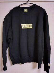 ★FR2 CAUTIONスウエットシャツ FR2月限定 Lサイズ ブラック 1円スタート 美品 伊勢神宮★