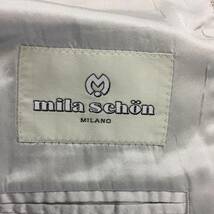 Mila schon ミラショーン 長袖ジャケット チェック柄 メンズ アイボリー 象牙色 98サイズAB6_画像6