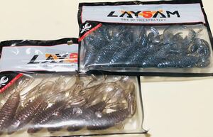 2セット！　レイサム LAYSAM 4inch ジャミン　クロー　JAM IN CRAW 6P x 2 未開封　ワーム