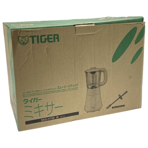 ☆新品未使用品☆タイガー魔法瓶(TIGER) タイガー ミキサー 700ml ホワイト スムージー ジューサー SKS-H700-W Tiger☆EL-240212004