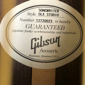 GIBSON SONGWRITER DLX STUDIO MADE IN USA ローズウッド・エレアコ ほぼ未使用美品 アコースティックギターの画像7