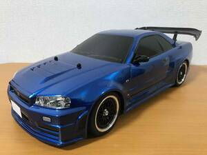 送料710円～ LED付き タミヤ ニッサン ニスモ R34 スカイライン GT-R Zチューン TT-02 TB-02