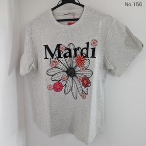 マルディメクルディ Mardi Mercredi Tシャツ グレー×ブラック Tシャツ 半袖