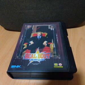  rare rare REAL BOUT Fatal Fury NEOGEO Neo geo instructions soft li Alba uto