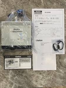 新品 いすゞ純正チューナー 24V AM ワイドFM Bluetooth USB MIC AUX RI9765 日野ふそうUD共通　取説 保証書 変換ハーネス 送料無料⑤