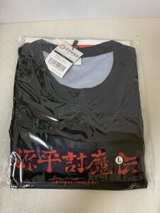 説明文必読/タグ付き 未使用 源平討魔伝 景清 Tシャツ/スーパースィープ/Lサイズ/ブラック/ゲームデザイン/部品取り用/梱包材小傷破れ汚れ