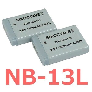 NB-13L Canon interchangeable battery 2 piece SX620 HS G7 X Mark II SX720 HS PowerShot