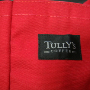 TULLY'S COFFEE・タリーズコーヒー／＜トートバッグ*レッド＞□彡『展示品』の画像2