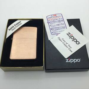 ジッポー　ソリッドカッパー　銅無垢　ハンドフィニッシュ　2002年製　未使用品