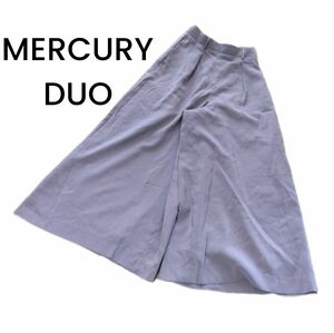 【MERCURYDUO】ライトグレー タックワイドパンツ フリーサイズ
